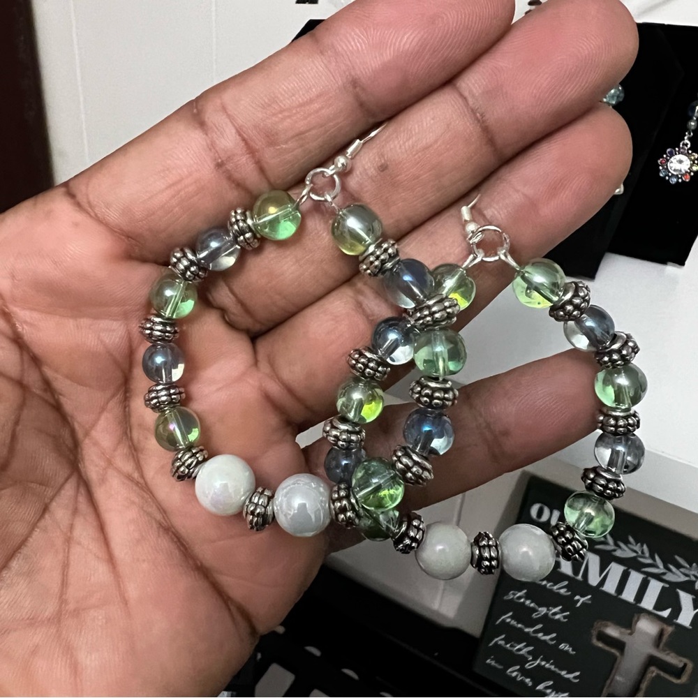 Gorgeous custom handmade glass earrings